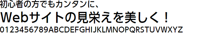 書体見本:UD新ゴ コンデンス90 M